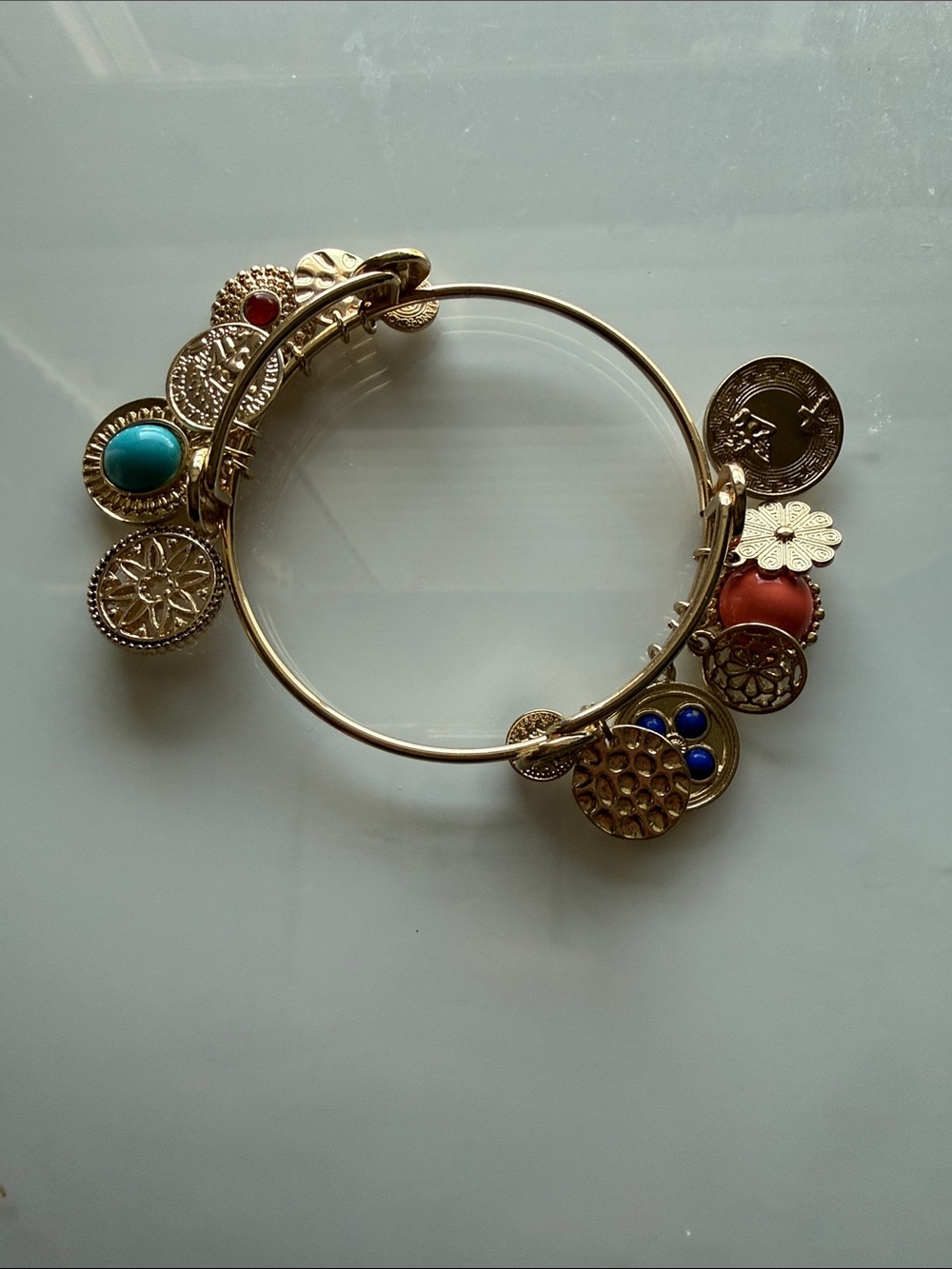 R.J. Graziano Charm Bangle Bracelet in Gold-Tone